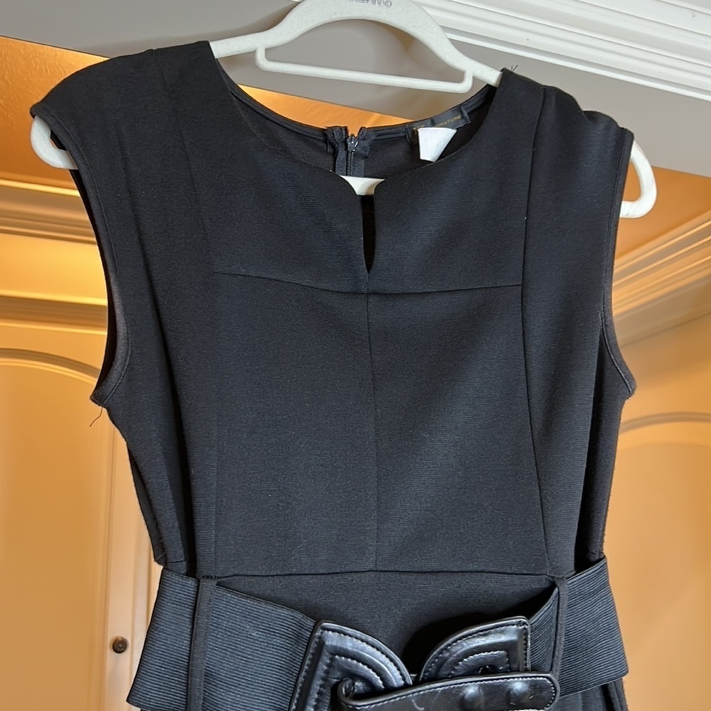KLD Signature - Belted Black Dress - Size Medium - Picture 2 of 4